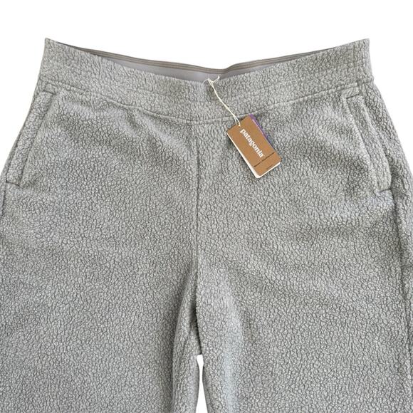 Patagonia Women’s Shearling Crops Gray Textured Pants Size XL - Picture 2 of 9